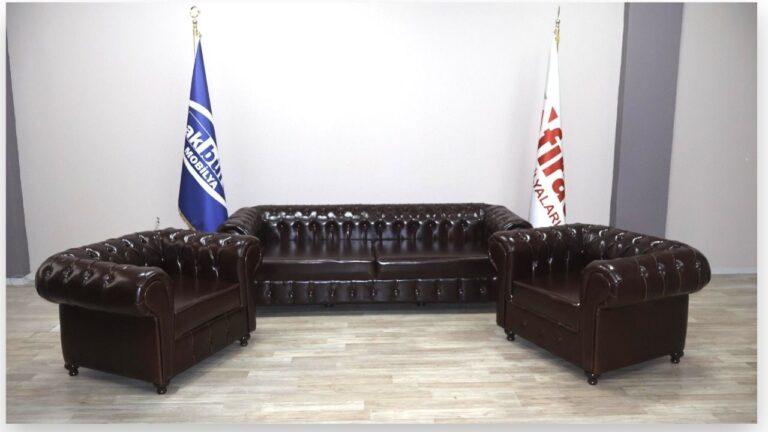 Chester Oturma Grubu Pull up Deri - Ofis Mobilyaları