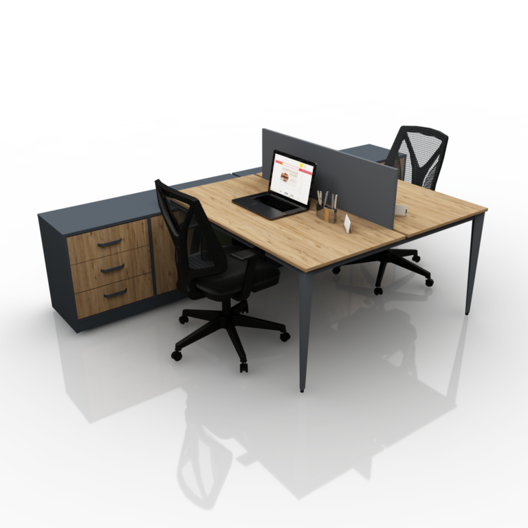 Akburo Ofis PİCASSO İKİLİ ÇALIŞMA MASASI - Ofis Mobilyaları