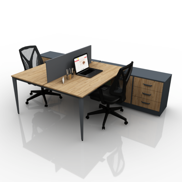 Akburo Ofis PİCASSO İKİLİ ÇALIŞMA MASASI