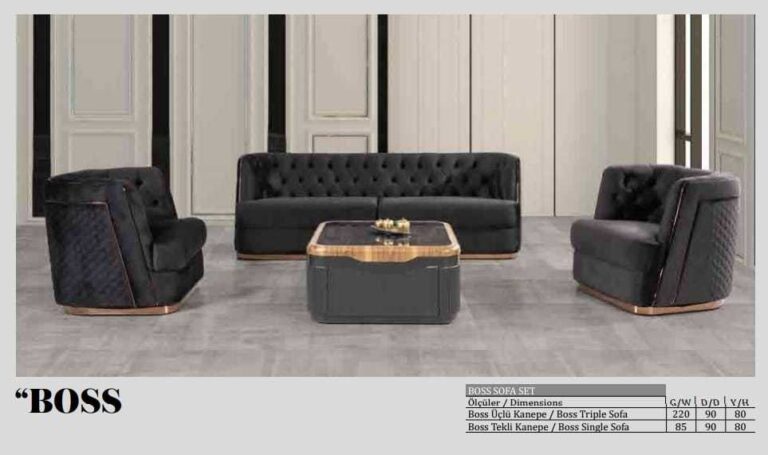 Boss vıp oturma grubu 3+1+1 - Ofis Mobilyaları
