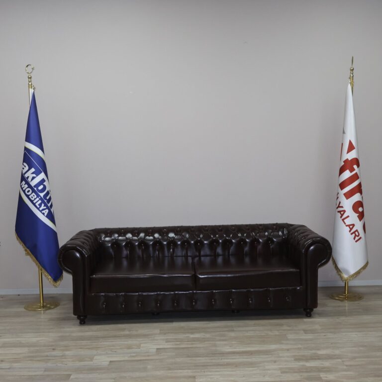 Akburo Chester 3’Lü Kanepe (Pull-Up Deri) - Ofis Mobilyaları