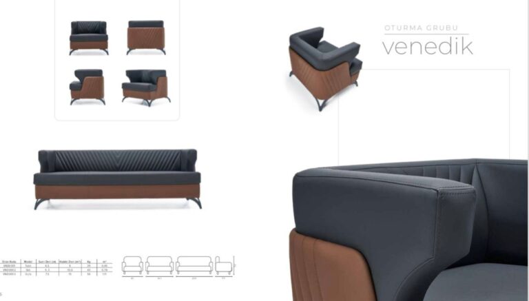 Venedik oturma grubu modelleri  3+1+1 - Ofis Mobilyaları