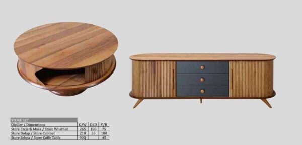 Store makam takımı koltuksuz