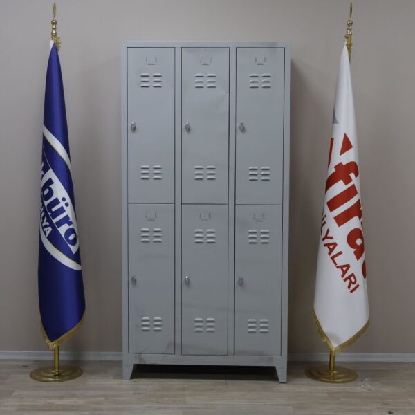 6'lı Çelik Soyunma Dolabı (Eko 6'lı)