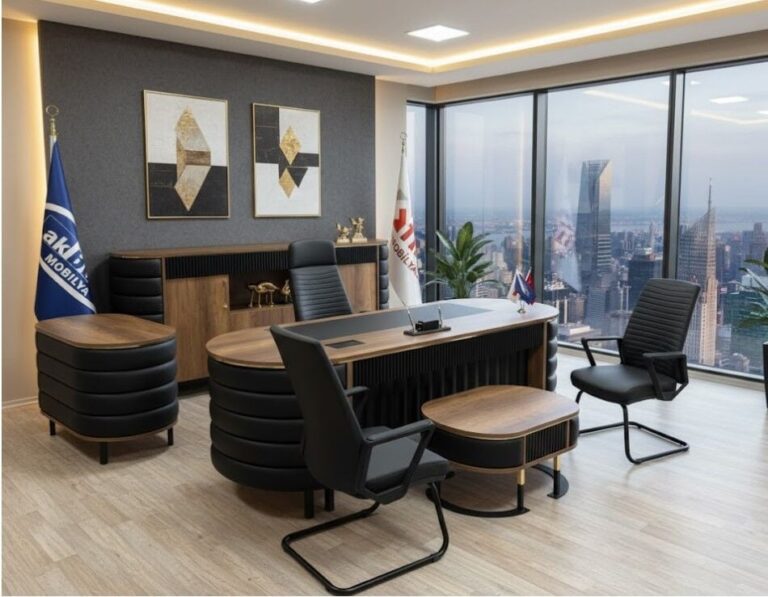 Akburo Elen Makam Takımı Vivalar İle Set - Ofis Mobilyaları