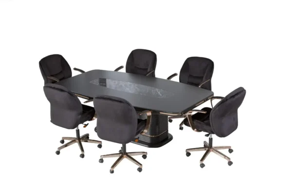 Akburo Excelance Black Toplantı Masası