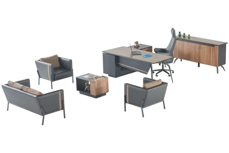 Akburo Lena Masa Takımı Full Set - Ofis Mobilyaları