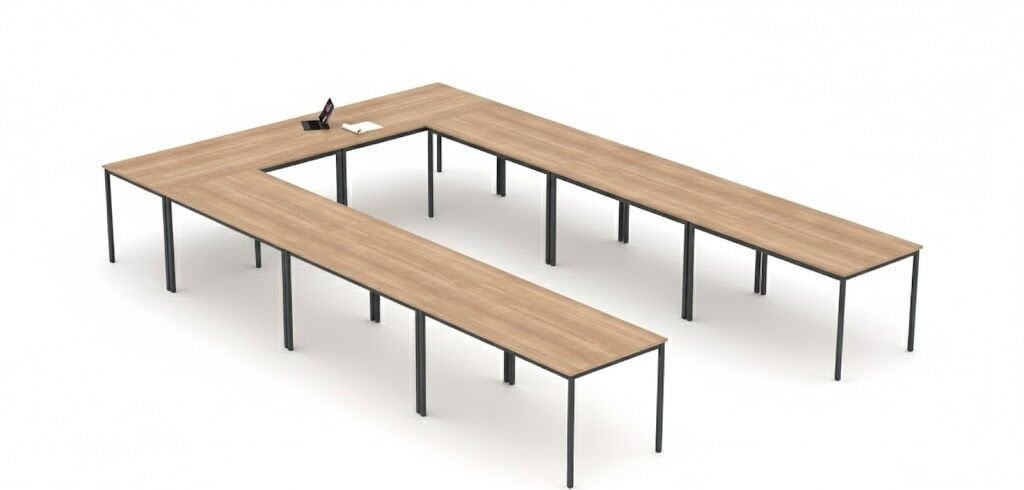 Akburo Karo Toplantı Masası 8'li - Image 2