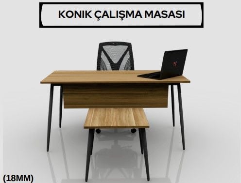 Akburo Konik Çalışma Masası 120cm - Ofis Mobilyaları