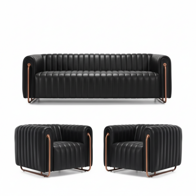 Londra lüks oturma grubu 3+1+1 - Ofis Mobilyaları