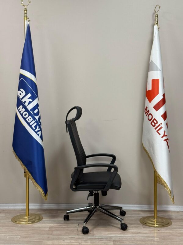 Ofis Ege Şef Derili  Başlıklı Krom Ayak