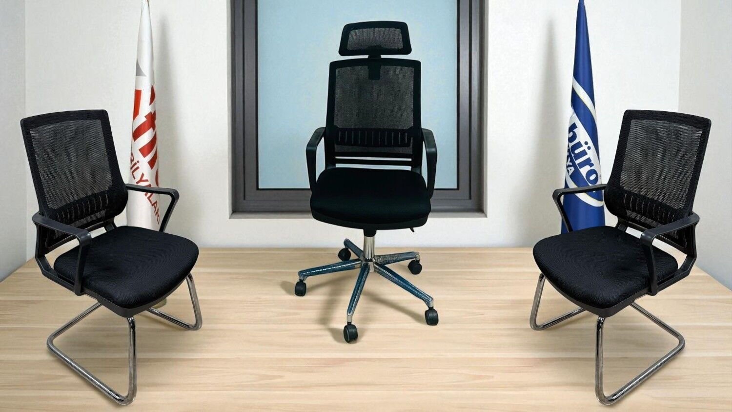 Akburo Riga Masa Takımı Power Fileli Koltuk Takımı İle Set - Image 3