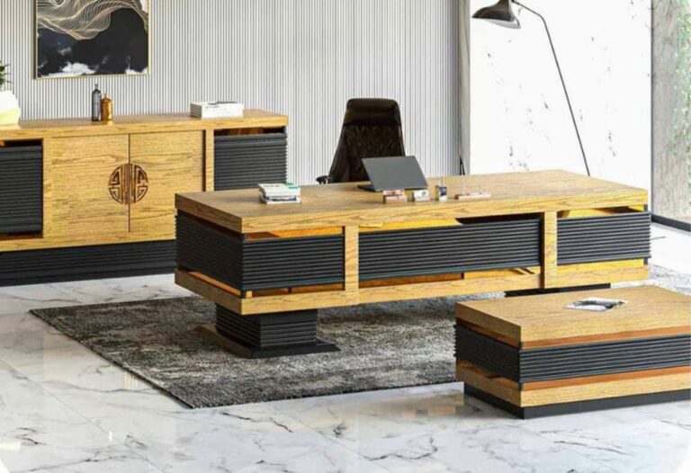 Stella Meşe Makam Takımı Koltuksuz - Ofis Mobilyaları