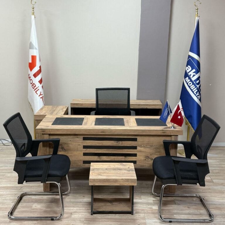 Akburo Burak masa takımı Ritalar İle Set - Ofis Mobilyaları