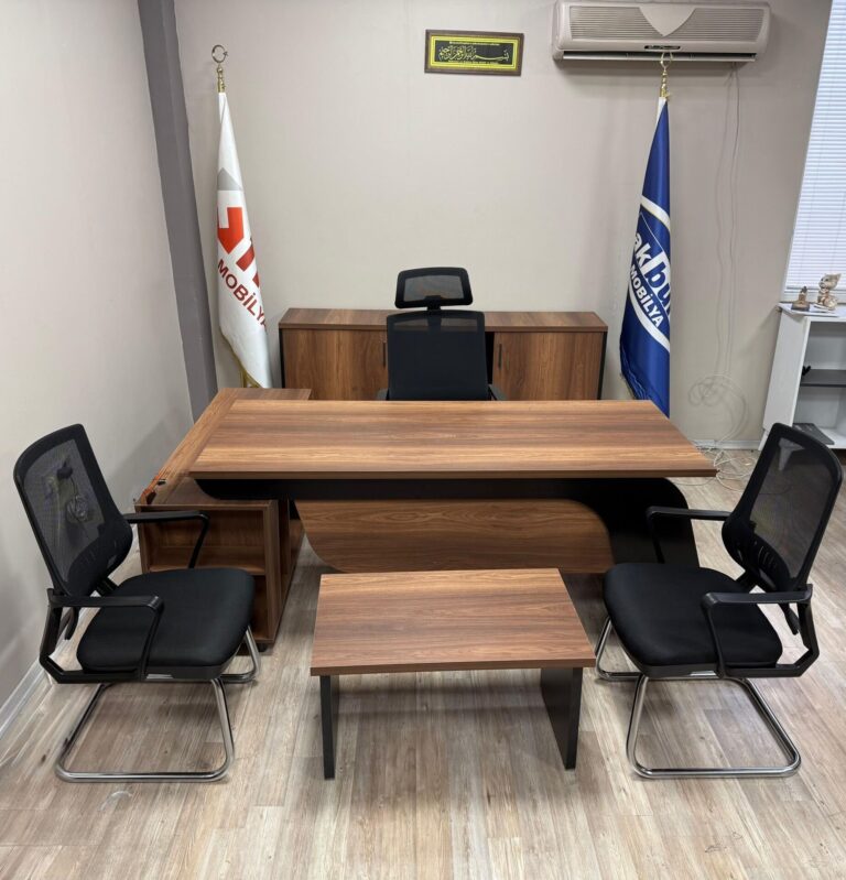 Akburo Riga Masa Takımı Power Fileli Koltuk Takımı İle Set - Ofis Mobilyaları