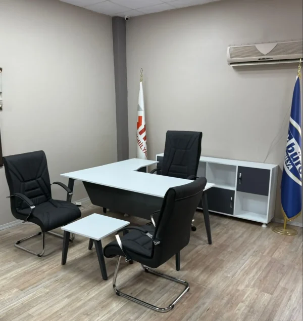 Akburo Maze Masa Takımı Arog Derili Koltuk Takımı İle Set