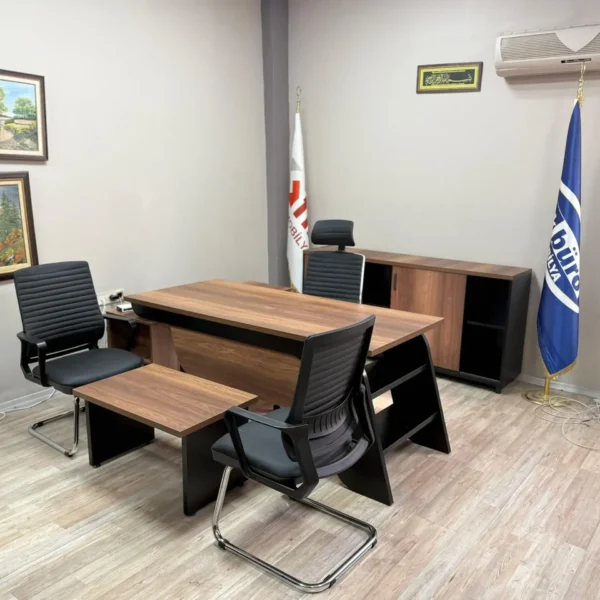 Akburo Riga Masa Takımı Power Derili Koltuk Takımı İle Set