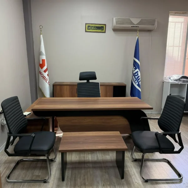 Akburo Riga Masa Takımı Power Derili Koltuk Takımı İle Set