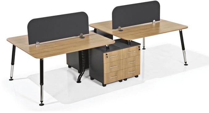 Akburo Beril Work 4’Lü Çalışma Masası - Ofis Mobilyaları
