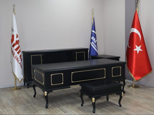 Akburo Black Lükens Makam Takımı