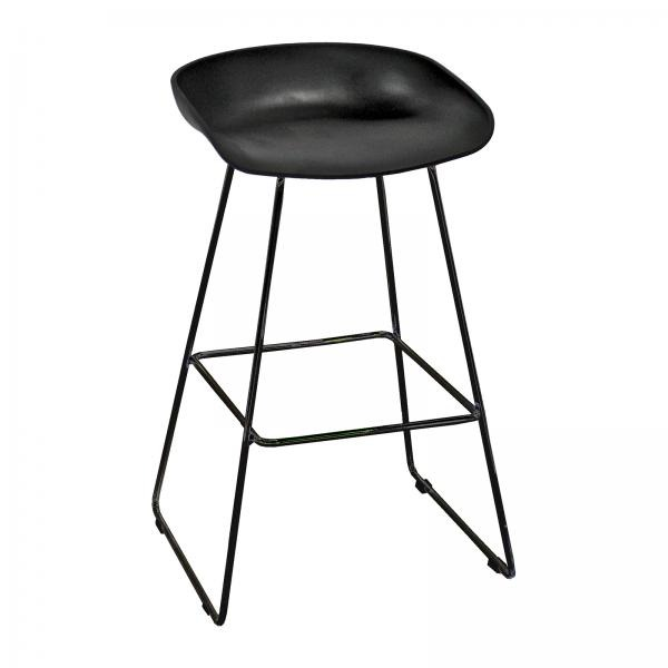 Akburo Solid Bar Taburesi (Siyah Oturak) - Ofis Mobilyaları